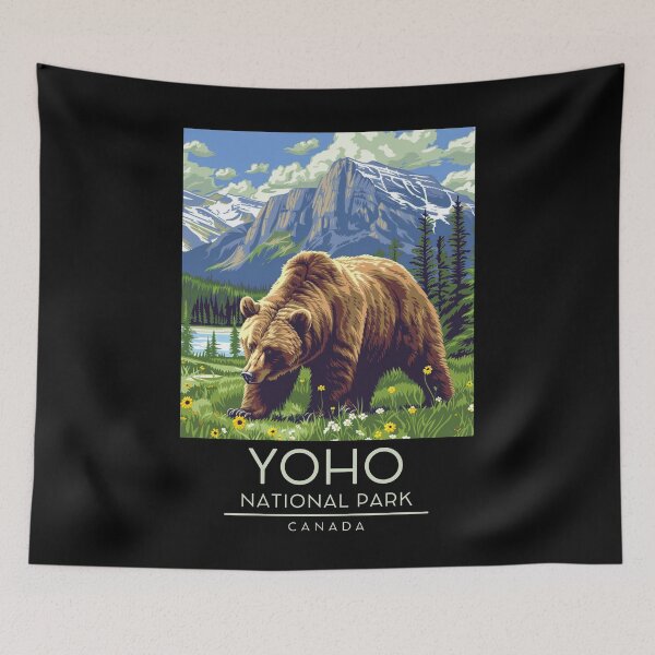 Item preview, A Vintage Illustration of Yoho National Park - Canada designed and sold by GoodOldVintage.