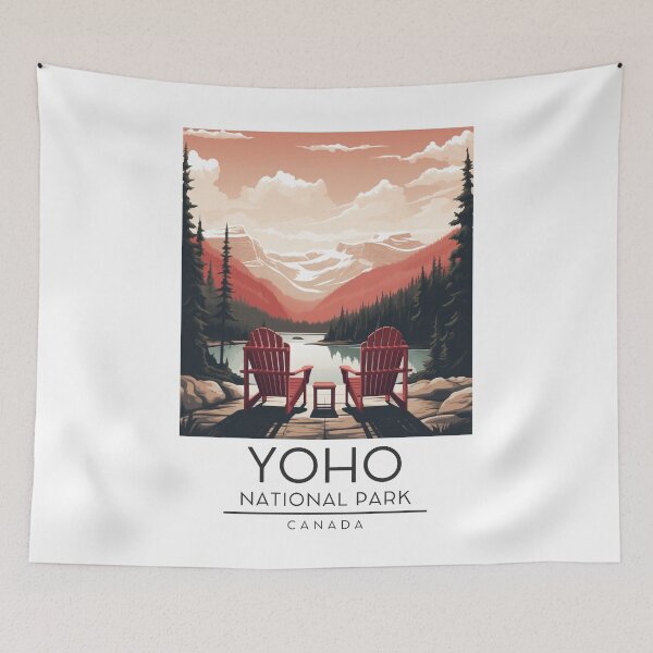 Item preview, A Vintage Illustration of Yoho National Park - Canada designed and sold by GoodOldVintage.