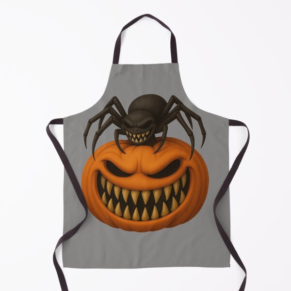 Item preview, Evil Jack-o'-Lantern with Grinning Spider on Top designed and sold by CreativeLarysa.