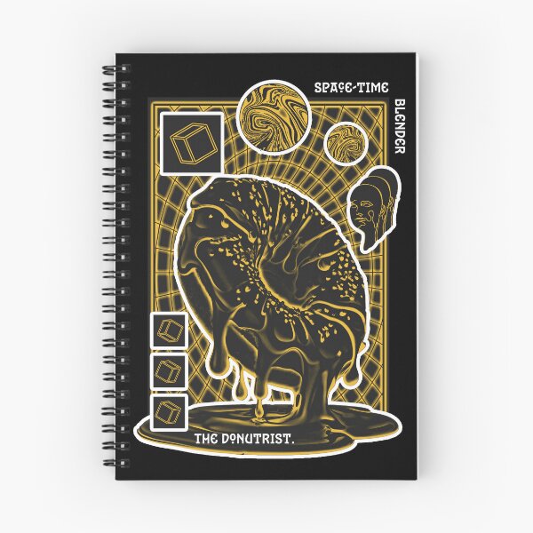 Item preview, Space Time Blender Donut mindset neon grid designed and sold by The Nerd Gift Source.