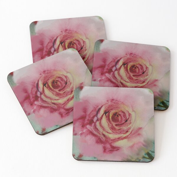 Item preview, Expressive loose pink rose  designed and sold by WatercolourLily.