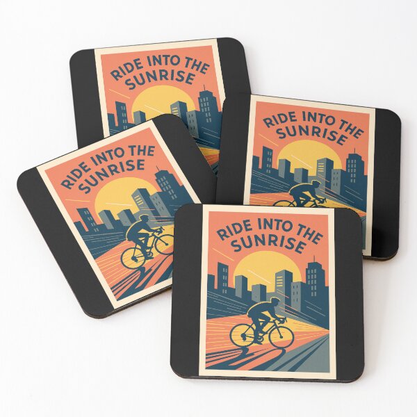 Item preview, Urban Sunrise Cycling Adventure Poster designed and sold by Creative Spark.
