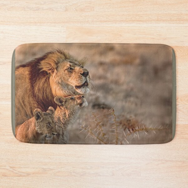 Item preview, Like Father, Like Son, Three Lions In Botswana designed and sold by Kay Brewer.