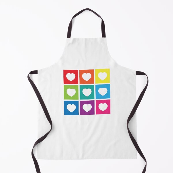 Item preview, Rainbow Block Hearts designed and sold by miche.design.