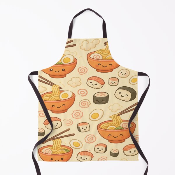 Item preview, Kawaii Ramen and Sushi Pattern – Cute Japanese Food Illustration designed and sold by omerckaca.
