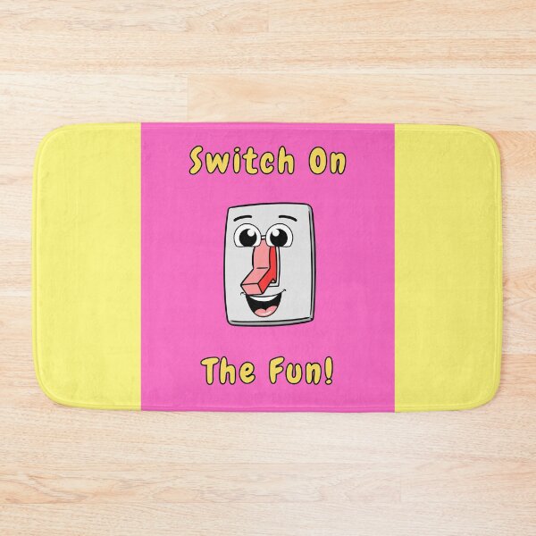 Item preview, Switch On The Fun, Pink, Positive Quotes, Cartoon Character  designed and sold by AASparksDesigns.