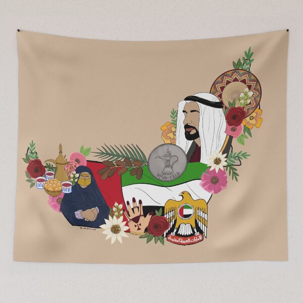 Item preview, United Arab Emirates Map, Dubai Map designed and sold by MadebySan.