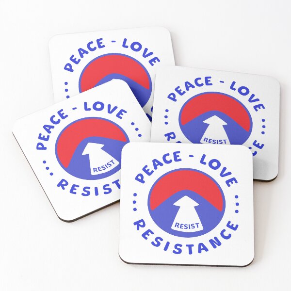 Item preview, RESIST 432 - Peace Love Resistance (B) designed and sold by Resist432.