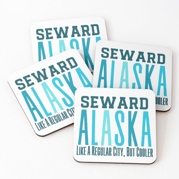 Item preview, Seward Alaska (Ice Blue) designed and sold by Whackadoodletee.