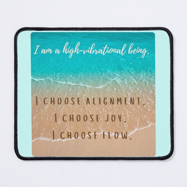 Item preview,  High Vibrational Being | Crystal Teal Ocean Shore Spiritual Affirmation designed and sold by LUV963.