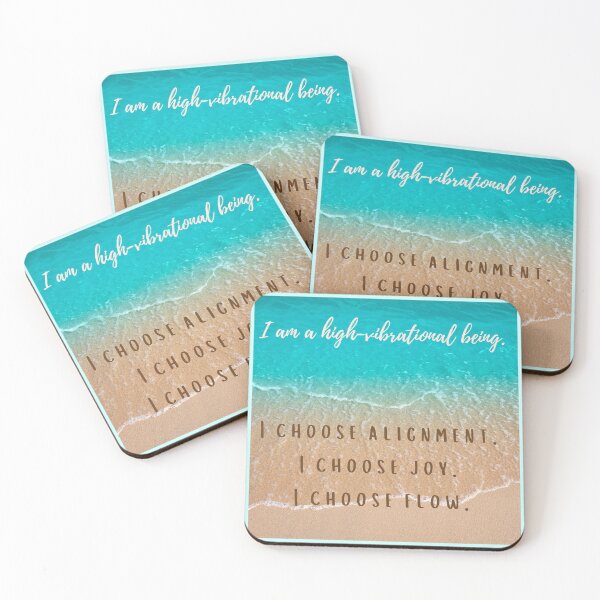 Item preview,  High Vibrational Being | Crystal Teal Ocean Shore Spiritual Affirmation designed and sold by LUV963.