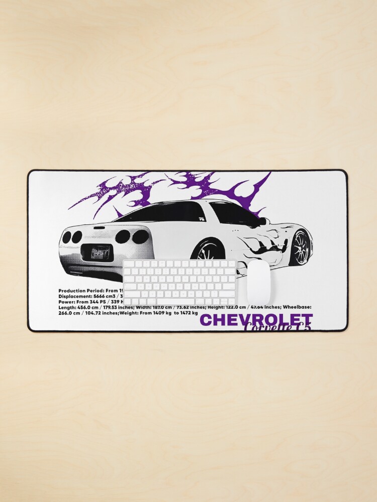 Thumbnail 1 of 5, Mouse Pad, Classic Corvette C5 Illustration designed and sold by MoonDustShop.