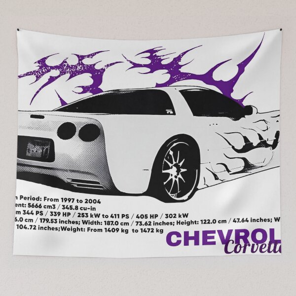 Item preview, Classic Corvette C5 Illustration designed and sold by MoonDustShop.