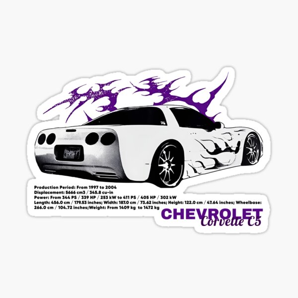 Item preview, Classic Corvette C5 Illustration designed and sold by MoonDustShop.