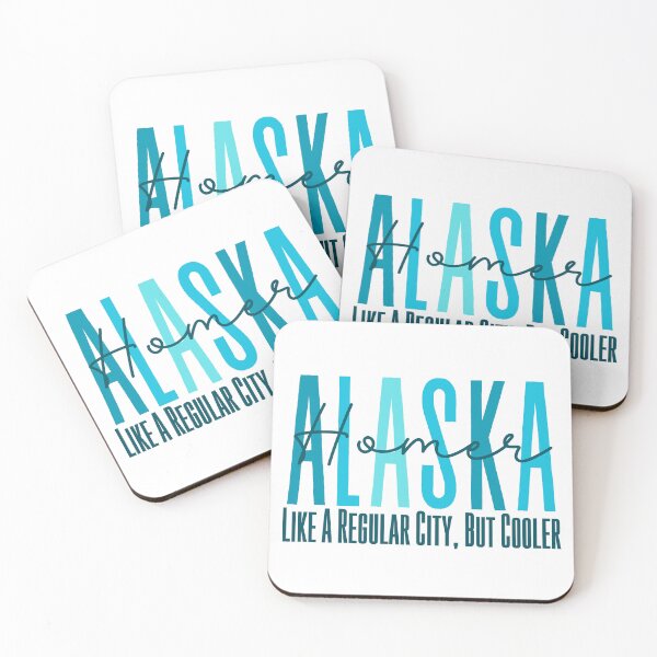 Item preview, Homer Alaska (Ice Blue) designed and sold by Whackadoodletee.