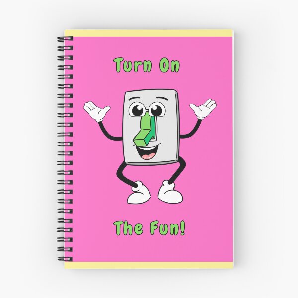 Item preview, Turn On The Fun, Light Switch, Green, Pink, Cartoon Character, Happy  designed and sold by AASparksDesigns.