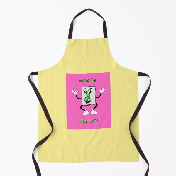 Item preview, Turn On The Fun, Light Switch, Green, Pink, Cartoon Character, Happy  designed and sold by AASparksDesigns.
