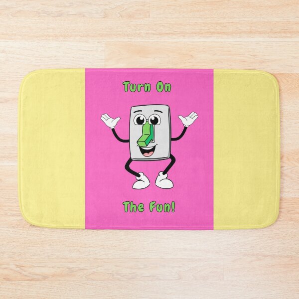 Item preview, Turn On The Fun, Light Switch, Green, Pink, Cartoon Character, Happy  designed and sold by AASparksDesigns.