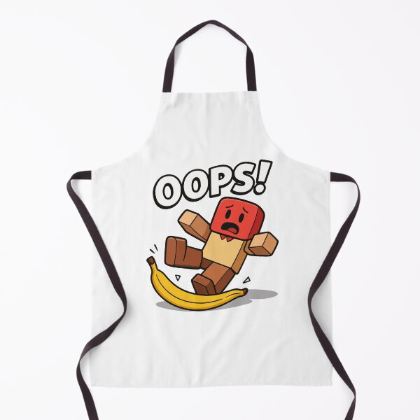 Item preview, "Oops! Blocky Game Style Character Slips on Banana – Funny Gamer Art" designed and sold by Krasnovaovaova.