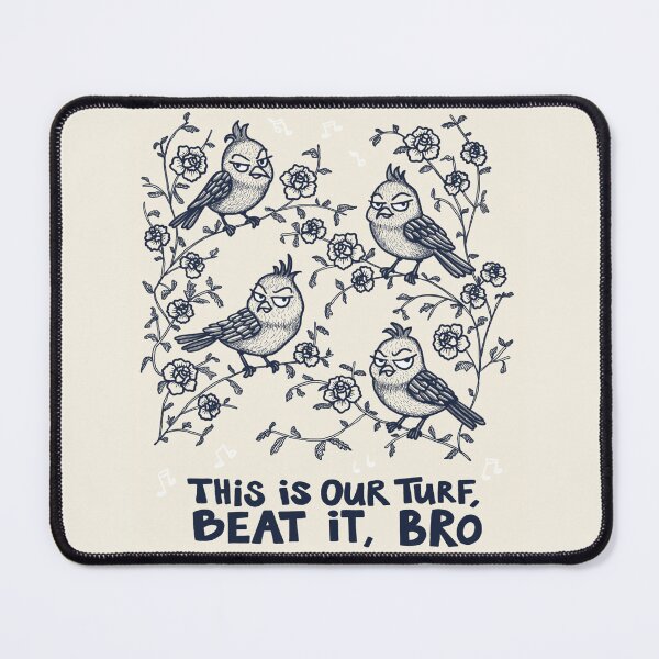 Item preview, Territorial Birds - Navy Blue designed and sold by marialindemann.