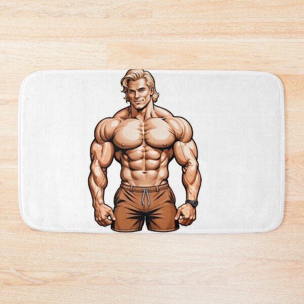Item preview, Ultra Muscular Bodybuilder Sticker – Bold Fitness Art #119 designed and sold by ForeverPrintsOK.