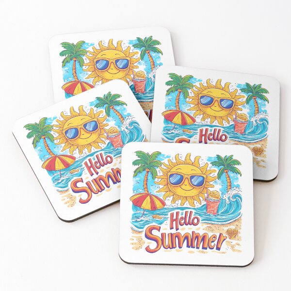 Item preview, Hello Summer - Sun, Waves & Chill Vibes designed and sold by Myra365Art.