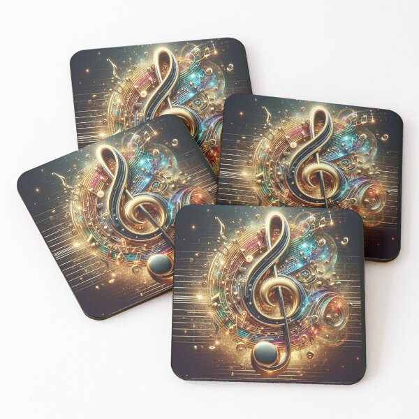 Item preview, Trebles Storm Music Everywhere AI Generated designed and sold by BrightrDayMusicArt.