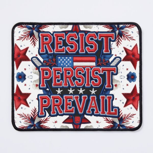 Item preview, Resist Persist Prevail Embroidered Inspirational Motivational Patch designed and sold by ArtDesignTp.