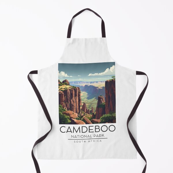 Item preview, A Vintage Illustration of Camdeboo National Park - South Africa  designed and sold by GoodOldVintage.