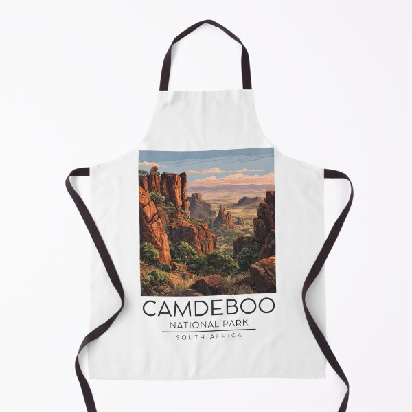 Item preview, A Vintage Illustration of Camdeboo National Park - South Africa  designed and sold by GoodOldVintage.