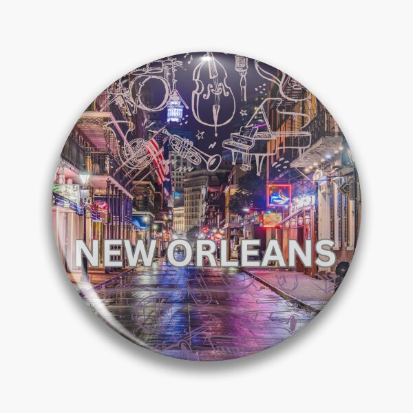 Item preview, NEW ORLEANS Music Everywhere! Original Graphic Artwork designed and sold by BrightrDayMusicArt.