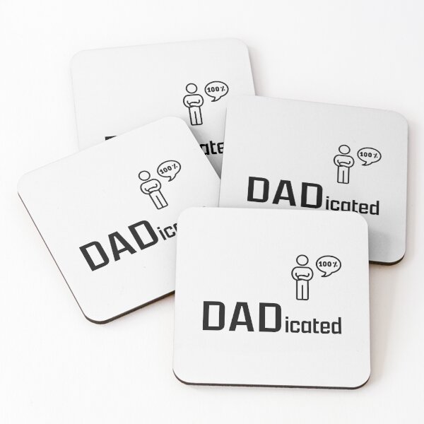 Item preview, DADicated: 100% Committed Father Graphic Design designed and sold by cabana.space.