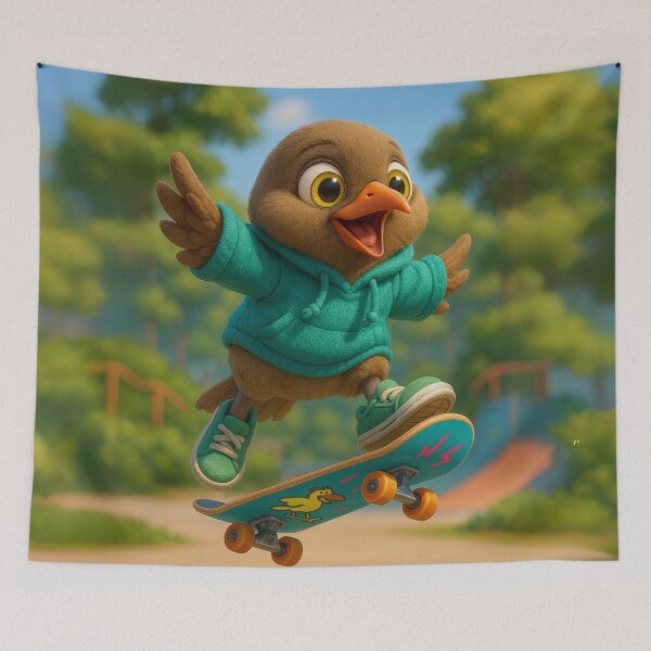 Item preview, Skater Oxpecker designed and sold by Sillytoe.