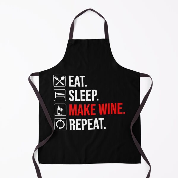 Item preview, Eat. Sleep. Make Wine. Repeat designed and sold by Cat Lady Designs.
