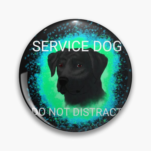 Item preview, SERVICE DOG black/teal designed and sold by DawnCatcher20.
