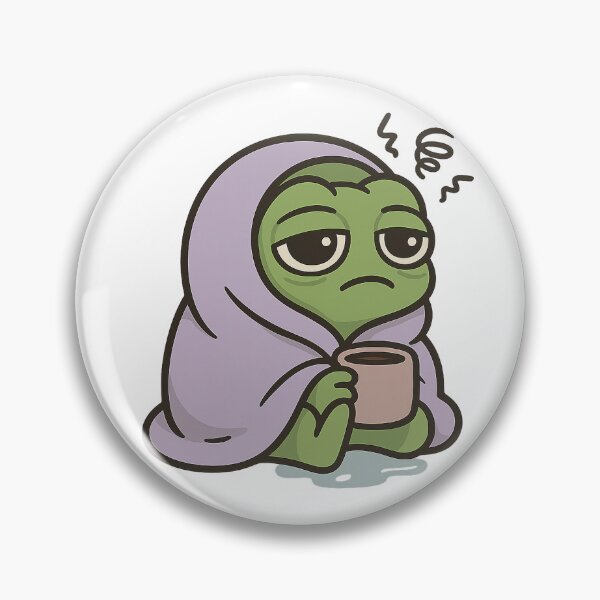 Item preview, Introvert Frog – Blanket Mode Activated Sticker designed and sold by Tripconic.