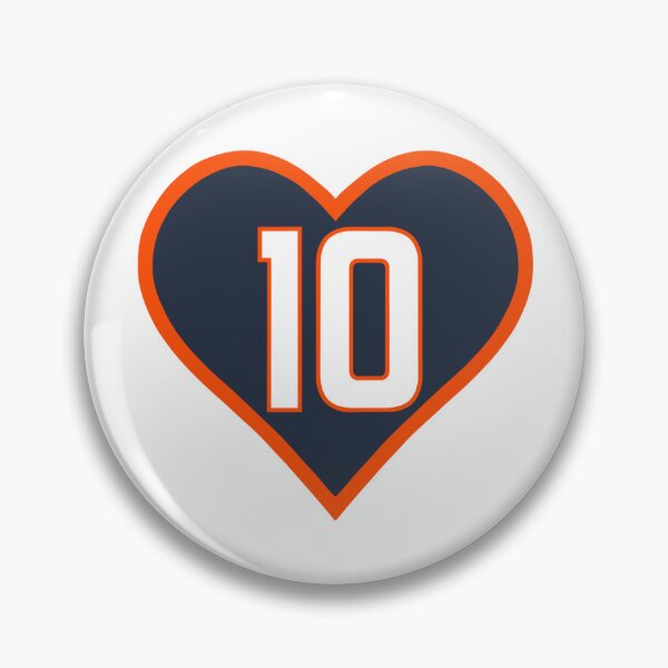 Item preview, Denver Broncos #10 Nix heart designed and sold by craftycassbee.