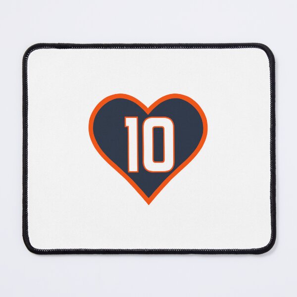Item preview, Denver Broncos #10 Nix heart designed and sold by craftycassbee.