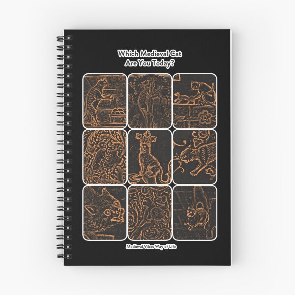 Item preview, ¿Qué gato medieval eres hoy? Versión oscura designed and sold by The Nerd Gift Source.