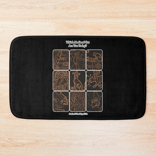 Item preview, Which Medieval Cat Are You Today dark version designed and sold by The Nerd Gift Source.