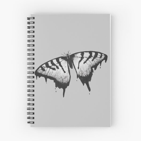 Item preview, Black-And-White Ink Drip Butterfly designed and sold by cryptidartworks.