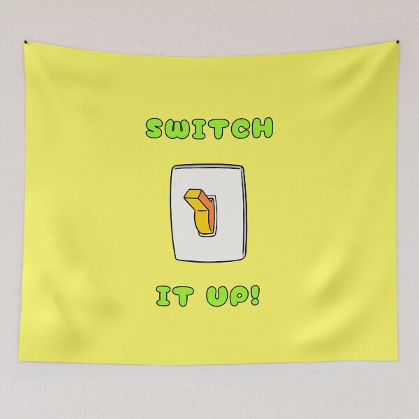Item preview, Switch It Up!, Light Switch, Positive Quotes, Green, Yellow  designed and sold by AASparksDesigns.