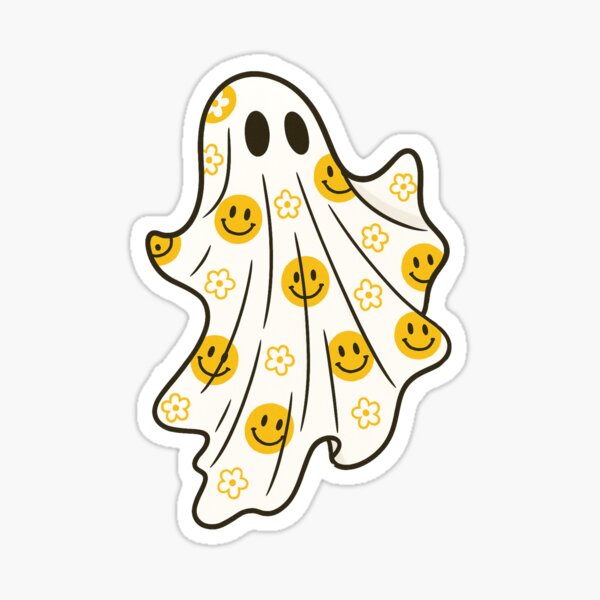 Item preview, Groovy ghost 70s Halloween floral designed and sold by aignerr.