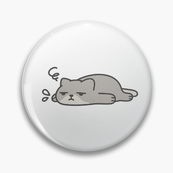 Item preview, Emotionally Flattened Cat – I Simply Cannot Sticker designed and sold by Tripconic.