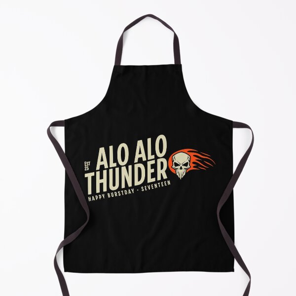 Item preview, Alo alo thunder seventeen typography Morcaworks designed and sold by Morcawork.