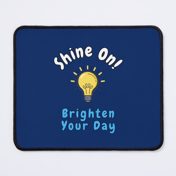 Item preview, Shine On! Brighten Your Day, Yellow Light bulb, Puns, Quotes, Positive  designed and sold by AASparksDesigns.