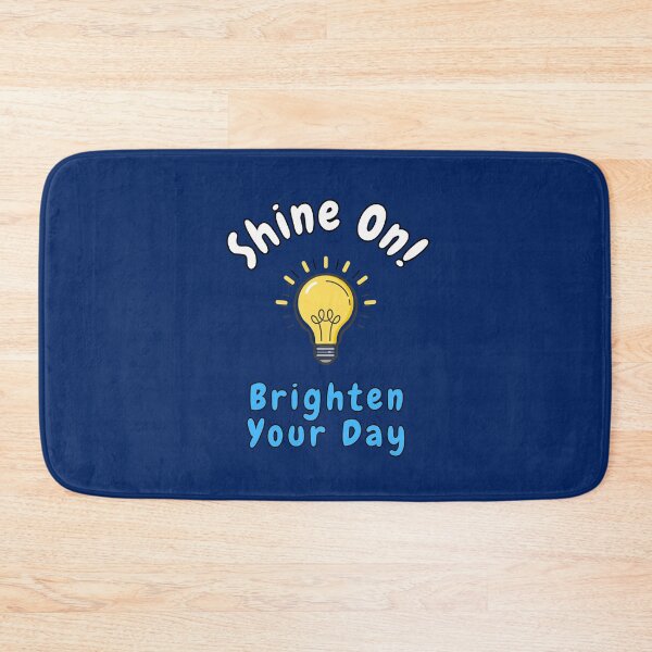 Item preview, Shine On! Brighten Your Day, Yellow Light bulb, Puns, Quotes, Positive  designed and sold by AASparksDesigns.