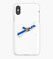 Nova Scotia Flag Map iPhone Case/Skin
