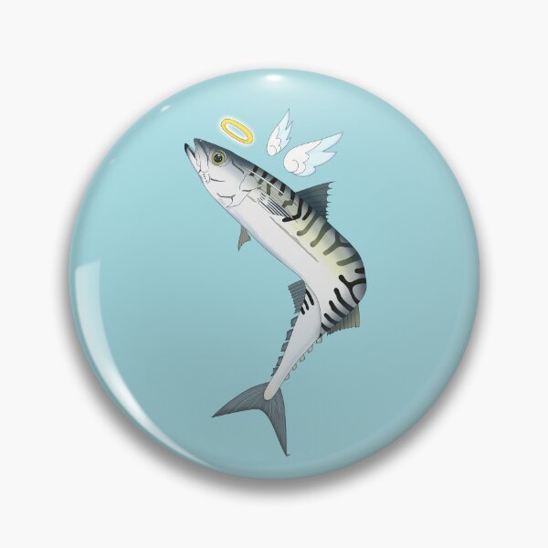 Item preview, Holy Mackerel Sticker   designed and sold by LittleRockArt.