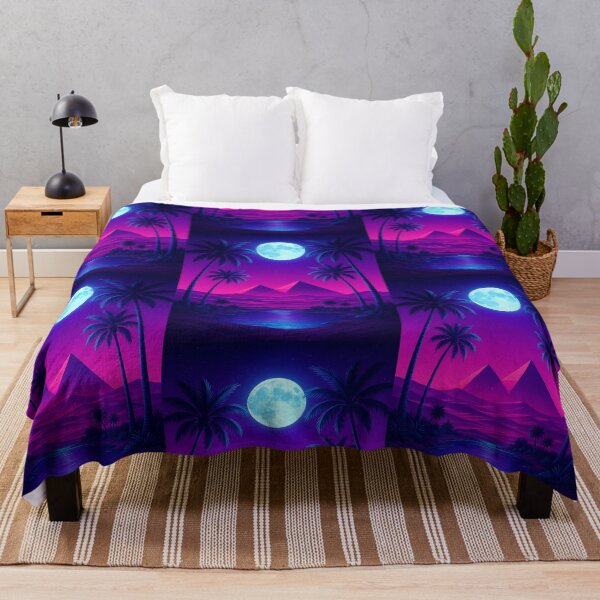 Item preview, Moonlit Mirage Over Neon Desert designed and sold by dessertcruzing.